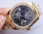 Copy Rolex Oyster Perpetual Datejust II Wimbledon Gray Green Roman Face Watch 